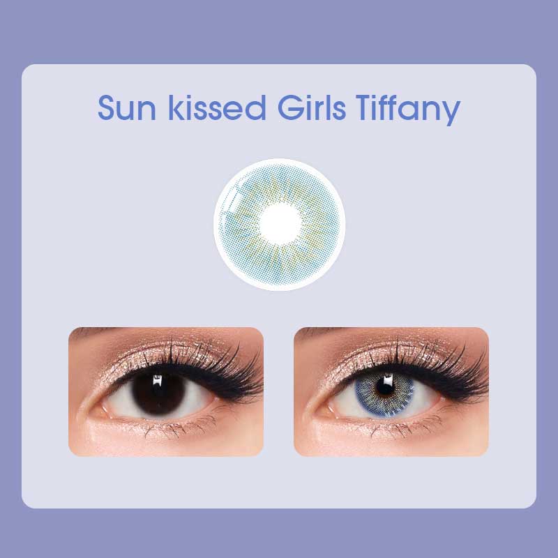 Mislens Sun kiss Girls Tiffany color contact Lenses for dark brown eyes