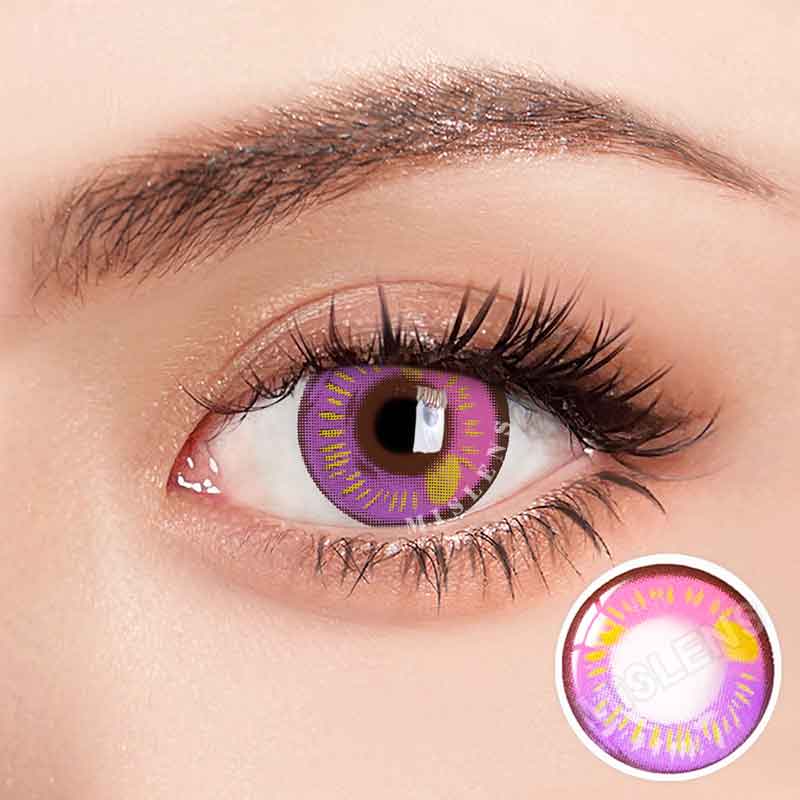 【U.S Warehouse】Mislens Anime Violet Crazy  color contact Lenses for dark brown eyes