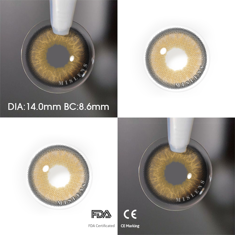 【U.S Warehouse】Mislens Himalaya Brown  color contact Lenses for dark brown eyes
