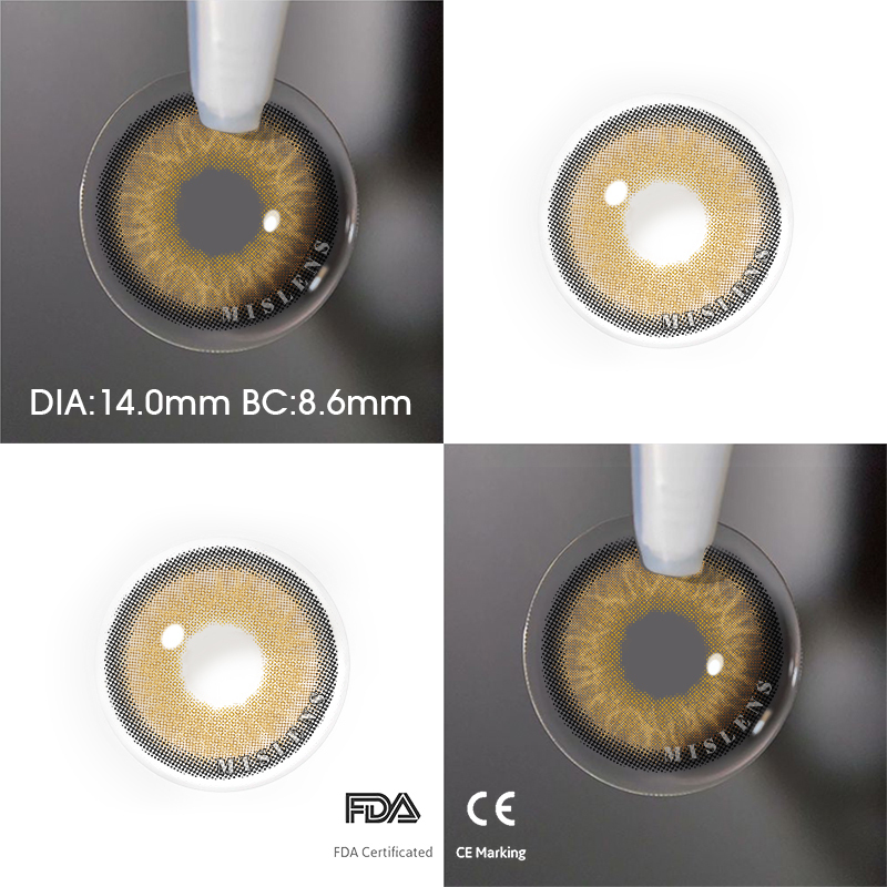 【U.S Warehouse】Mislens Himalaya Brown  color contact Lenses for dark brown eyes