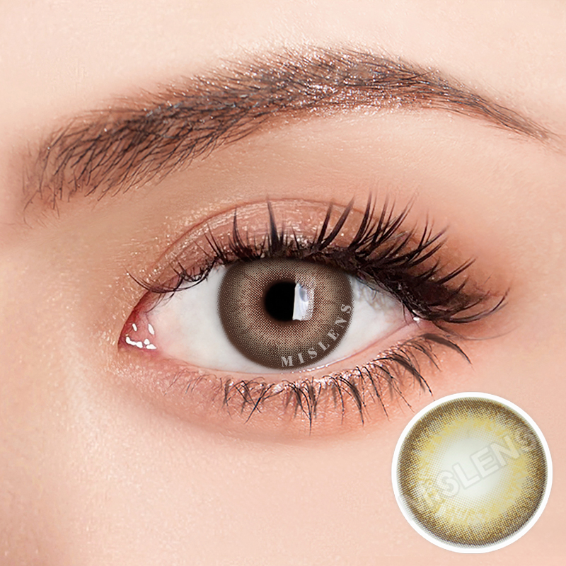 【Clearance】 Mislens Angeltouch Brown color contact Lenses for dark brown eyes
