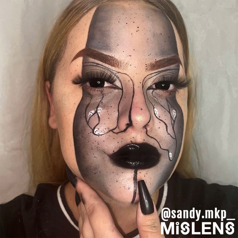 Mislens Mini Sclera Black Out Cosplay