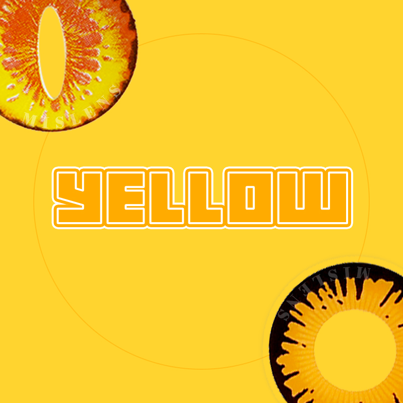 Cos Yellow-mislens colour contact lenses non prescription for astigmatism
