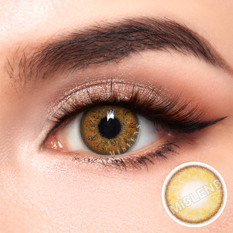 【Prescription】Mislens Russian Brown color contact Lenses for dark brown eyes