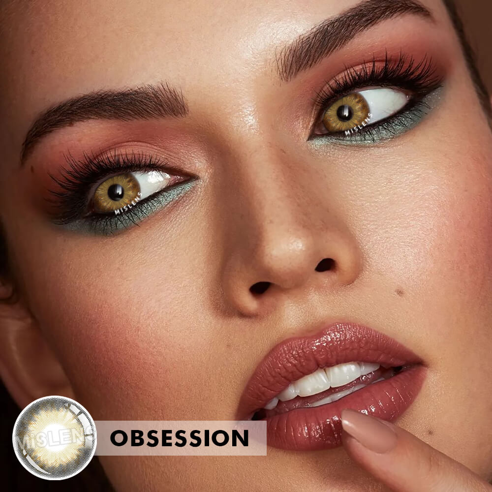 Mislens Euphoria Obsession color contact Lenses for dark brown eyes
