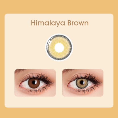 【U.S Warehouse】Mislens Himalaya Brown  color contact Lenses for dark brown eyes