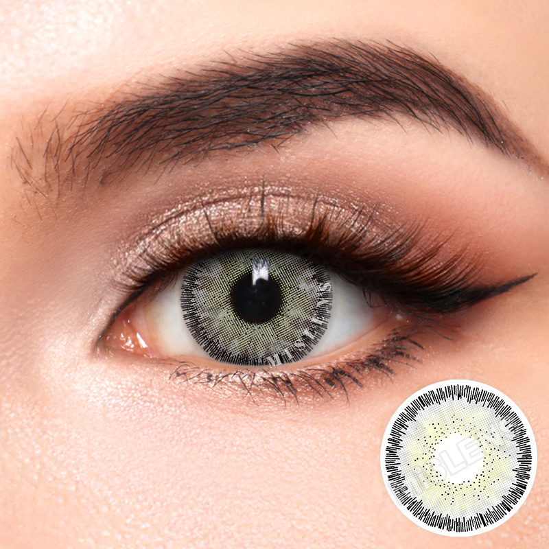【U.S Warehouse】Mislens Magic Gray color contact Lenses for dark brown eyes