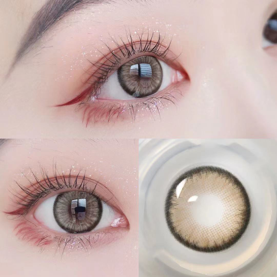 【Prescription】Mislens Mirage brown color contact Lenses for dark brown eyes