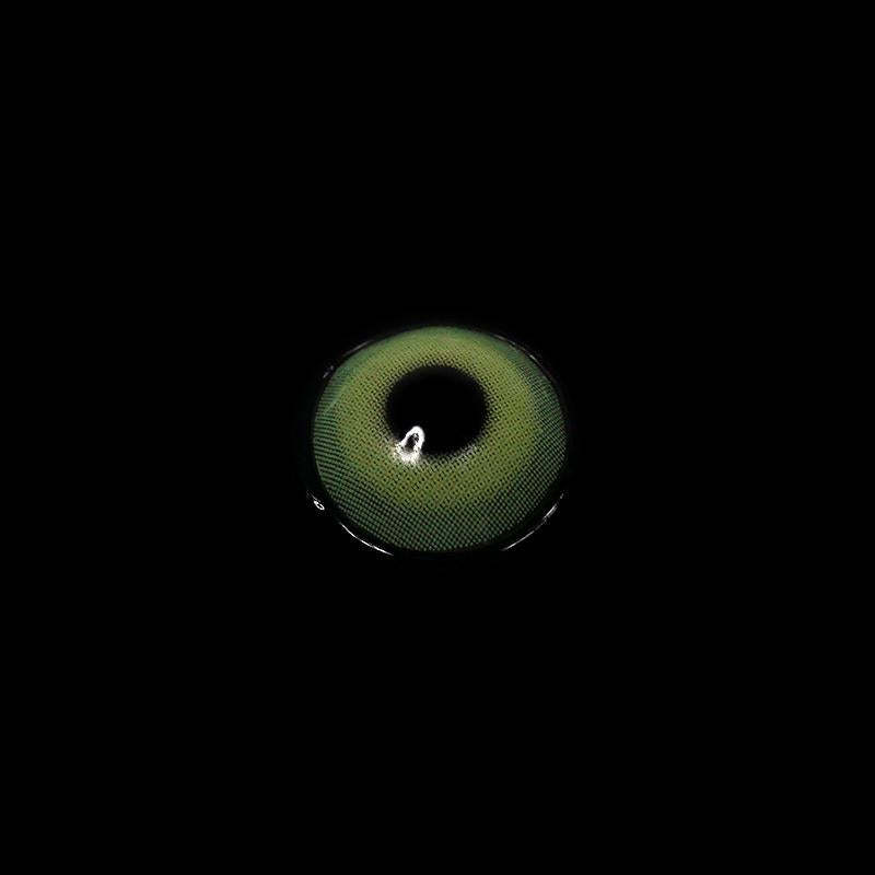 【Prescription】Mislens Pixie Green color contact Lenses for dark brown eyes
