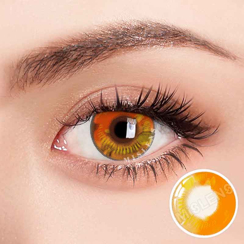 Mislens Anime Brown Crazy  color contact Lenses for dark brown eyes