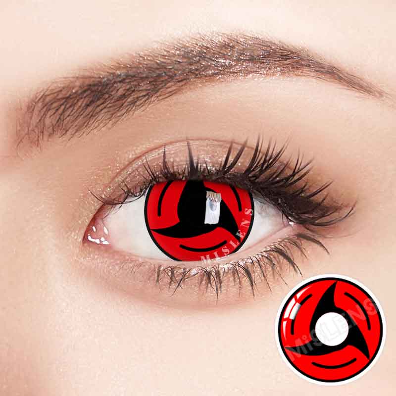 Mislens Sharingan Bladed Cosplay color contact Lenses for dark brown eyes