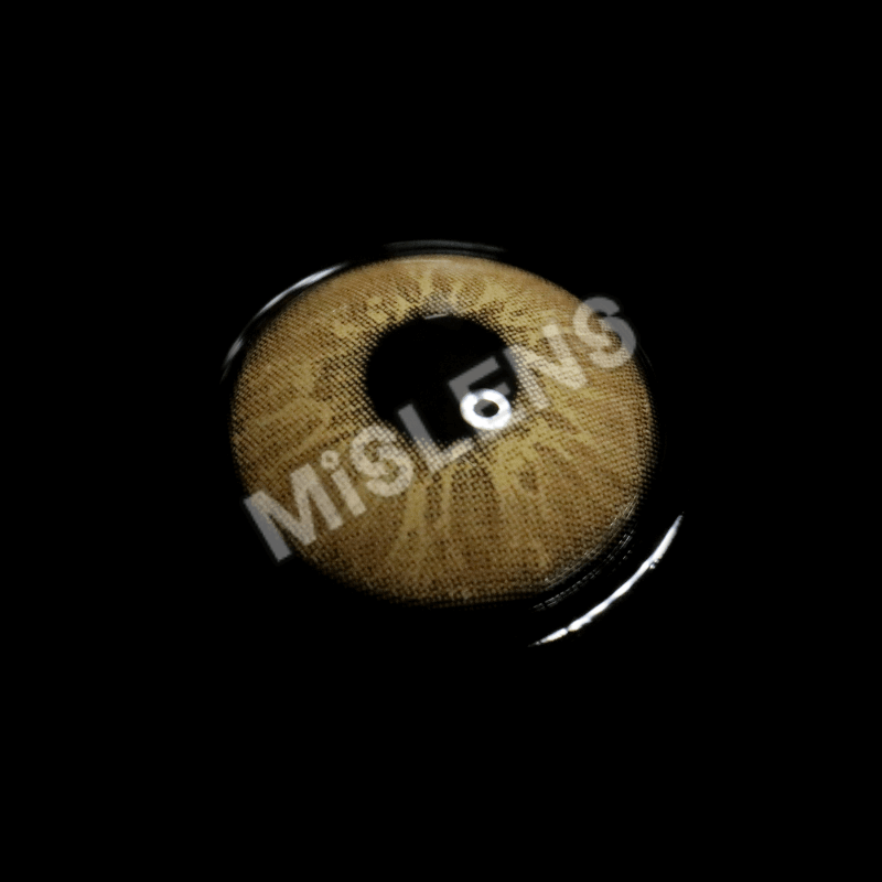 Mislens Love Story Pea Brown color contact Lenses for dark brown eyes