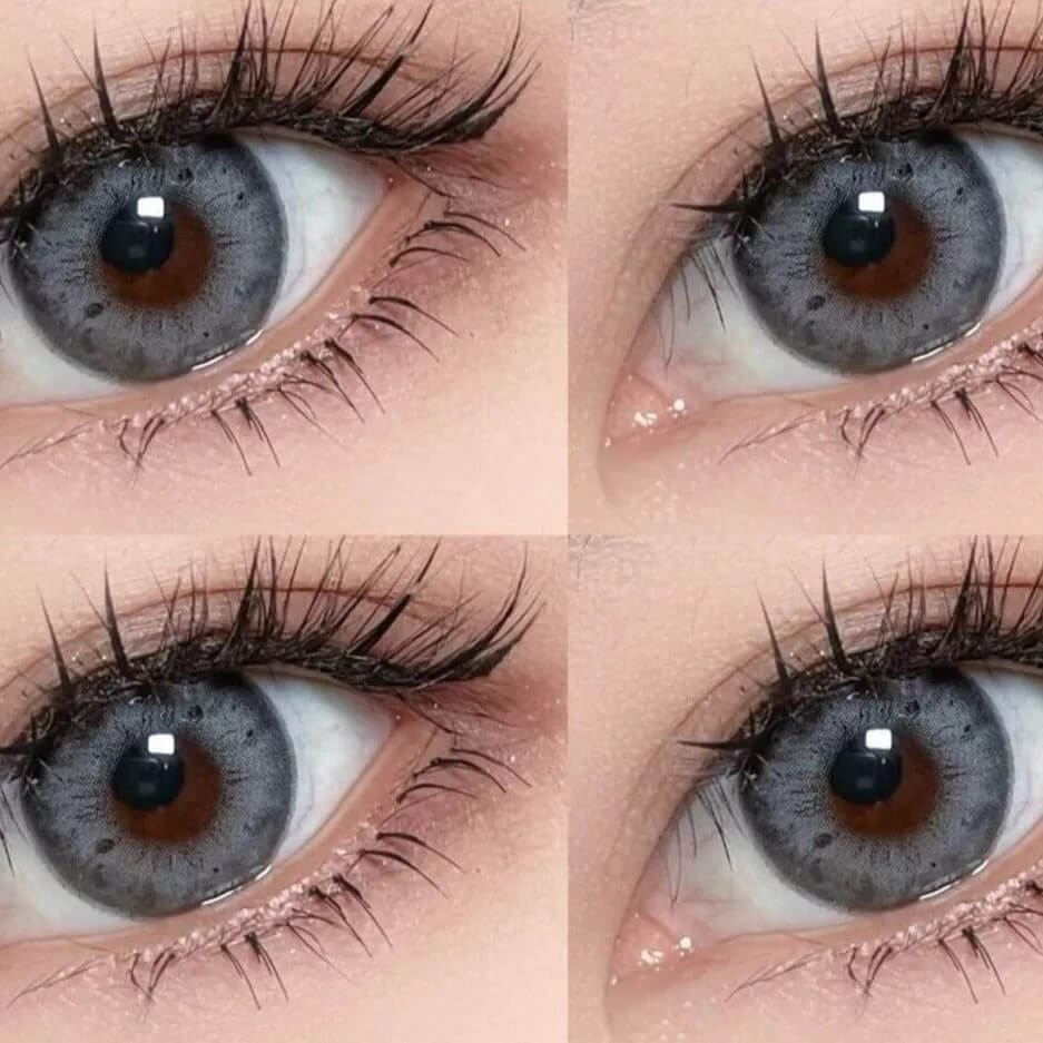 【Prescription】Mislens Stunna Girl Romona Grey color contact Lenses for dark brown eyes