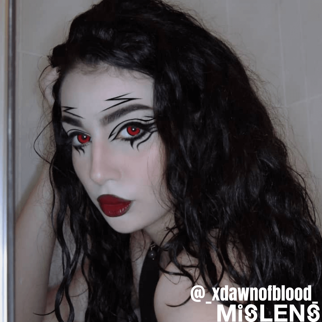 Red Vampire Cosplay Colored Contact Lenses