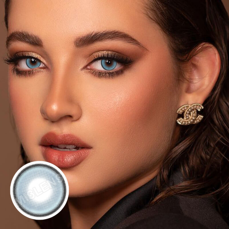 Mislens Smoothie Blueberry color contact Lenses for dark brown eyes