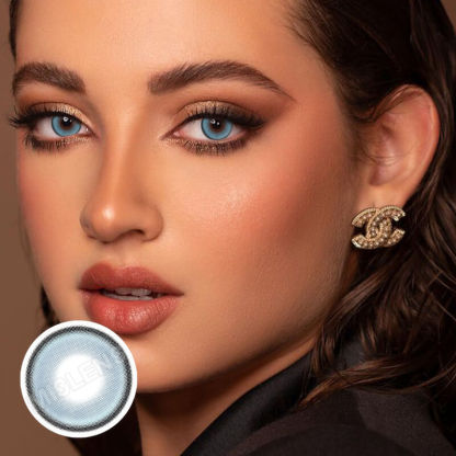 Mislens Smoothie Blueberry color contact Lenses for dark brown eyes