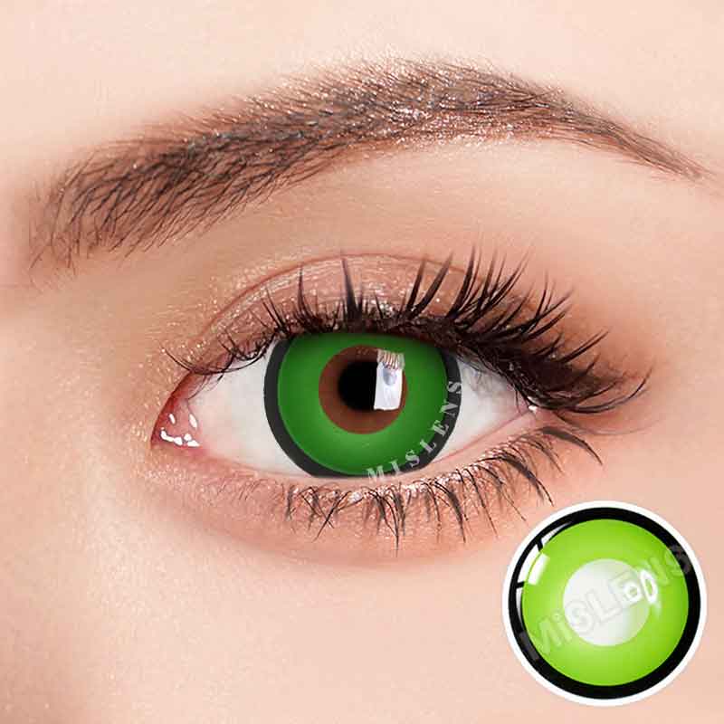 Mislens Green Manson color contact Lenses for dark brown eyes