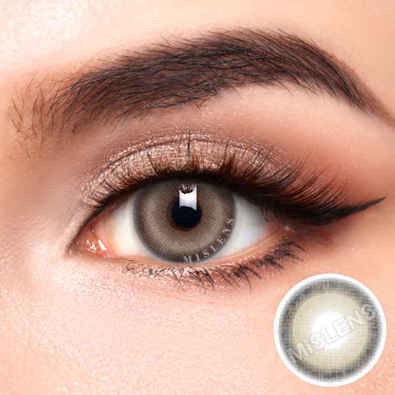 【Prescription】Mislens Aoki Grey color contact Lenses for dark brown eyes