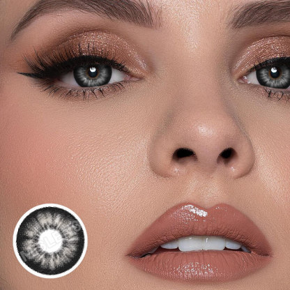 【U.S Warehouse】Mislens Hanawink Grey color contact Lenses for dark brown eyes