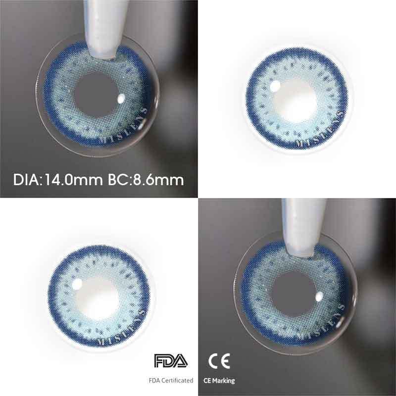 Mislens Dolly House Blue color contact Lenses for dark brown eyes