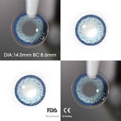 Mislens Dolly House Blue color contact Lenses for dark brown eyes