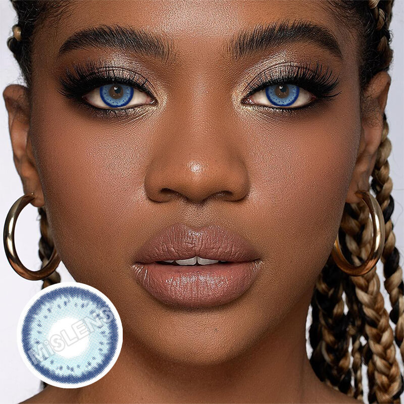 Mislens Dolly House Blue color contact Lenses for dark brown eyes