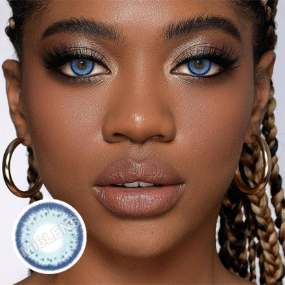 Mislens Dolly House Blue color contact Lenses for dark brown eyes