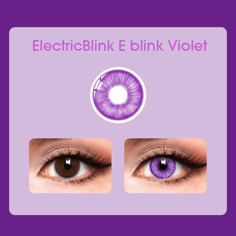 【U.S Warehouse】Mislens E-blink Violet color contact Lenses for dark brown eyes