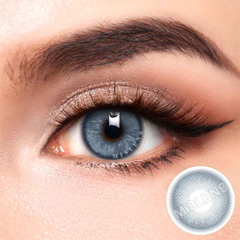 【Prescription】Mislens Apex Blue color contact Lenses for dark brown eyes