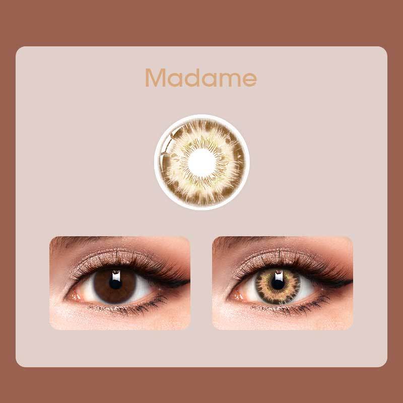 Mislens Rococo Madame Brown color contact Lenses for dark brown eyes