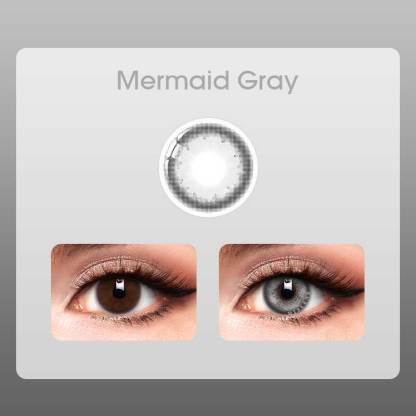 【New】【Prescription】Mislens Mermaid Gray color contact Lenses for dark brown eyes