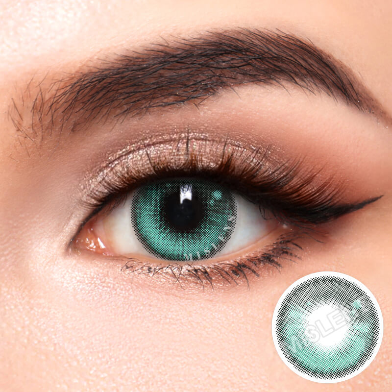 Mislens Girl Tears Green color contact Lenses for dark brown eyes