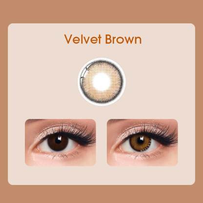 【New】Mislens Velvet Brown color contact Lenses for dark brown eyes
