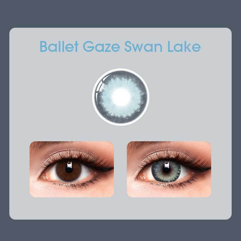Mislens Ballet Gaze Swan Lake color contact Lenses for dark brown eyes