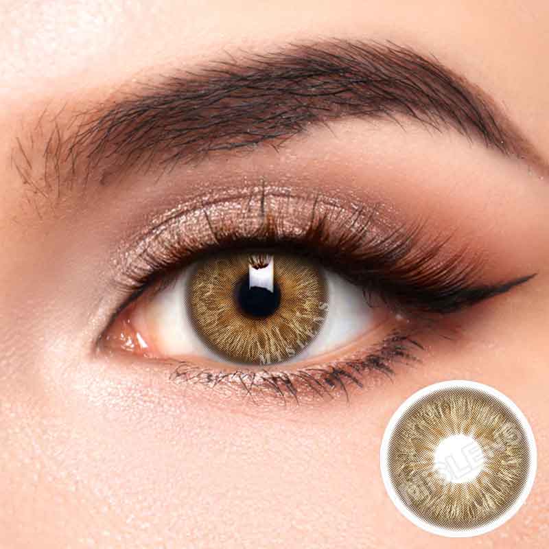 Mislens Wildness Leopard Brown color contact Lenses for dark brown eyes
