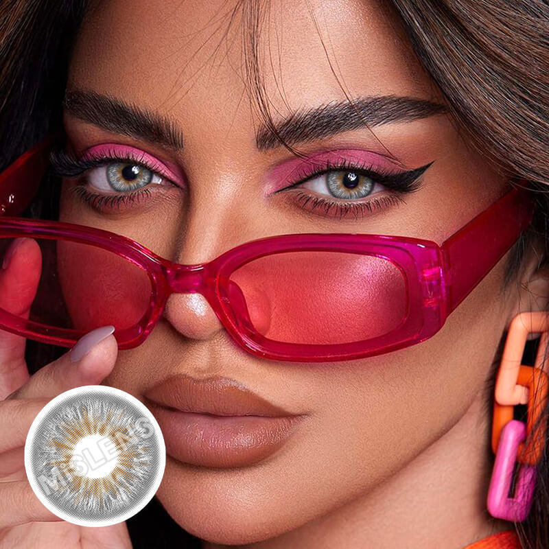 Mislens Wildness Wolf Gray color contact Lenses for dark brown eyes