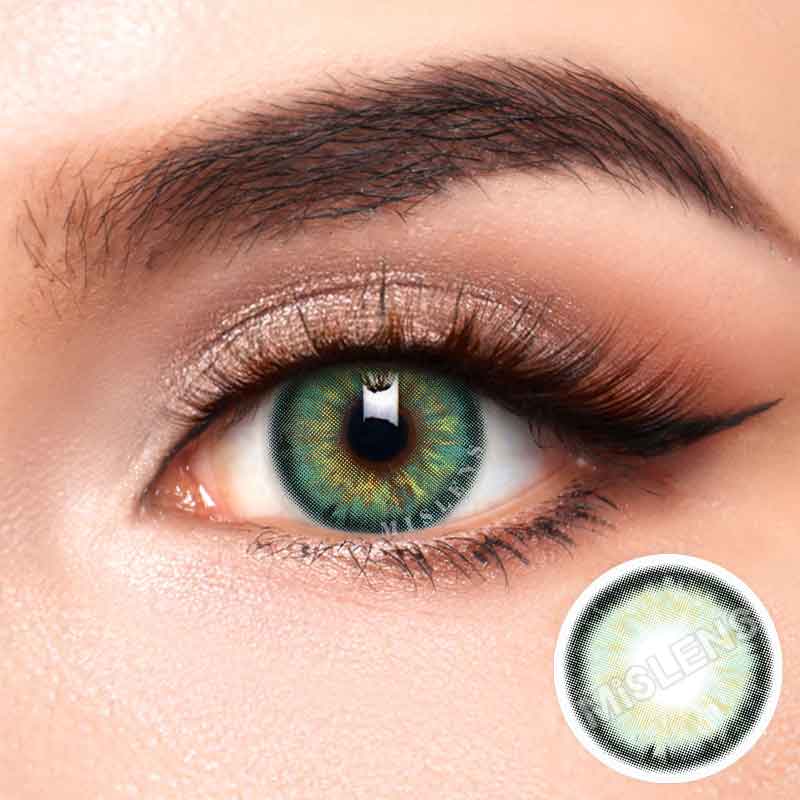 Mislens Seafoam Papakolea color contact Lenses for dark brown eyes