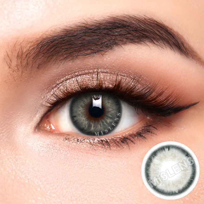 Mislens Seafoam Spanish Bank color contact Lenses for dark brown eyes