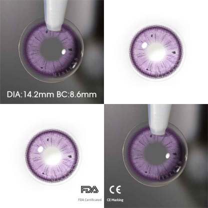 Mislens Fruit Juice Grape color contact Lenses for dark brown eyes