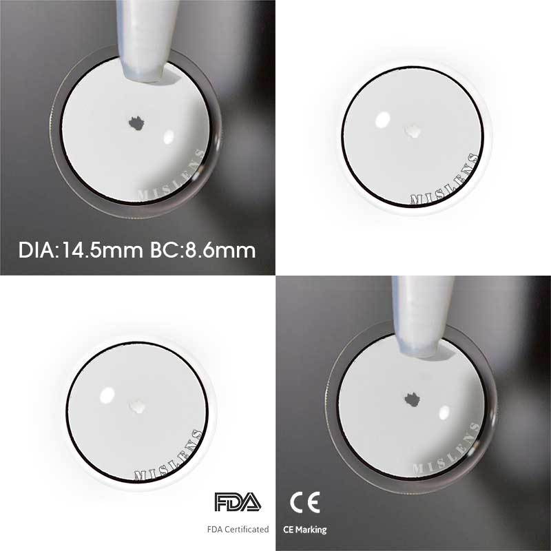 Mislens Rick White color contact Lenses for dark brown eyes