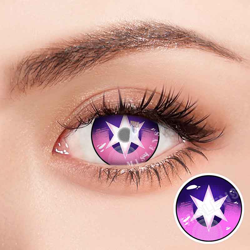 Mislens Hoshino Purple color contact Lenses for dark brown eyes