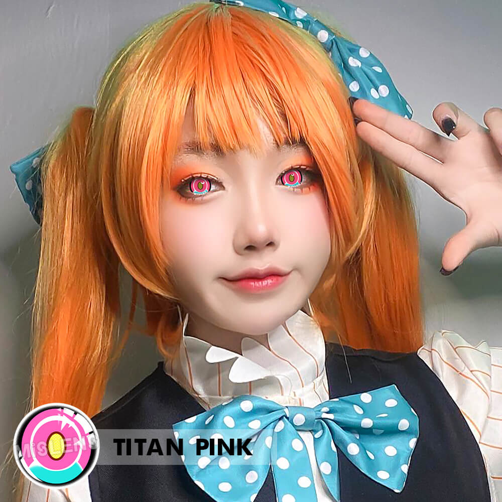 【 NEW】Mislens Titan Pink Crazy-Colored contact lenses 