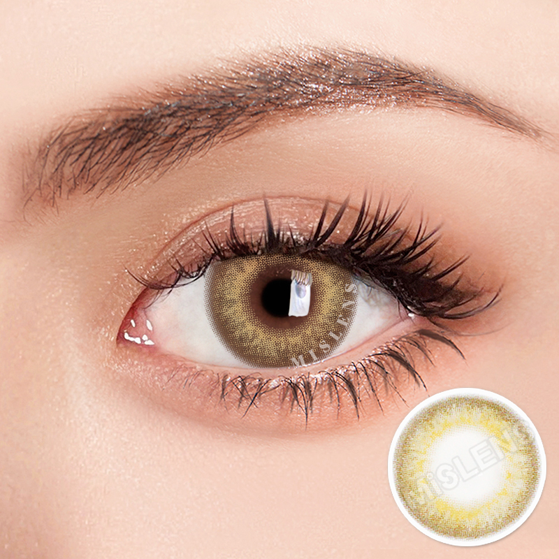 Mislens Caribbean Brown  color contact Lenses for dark brown eyes