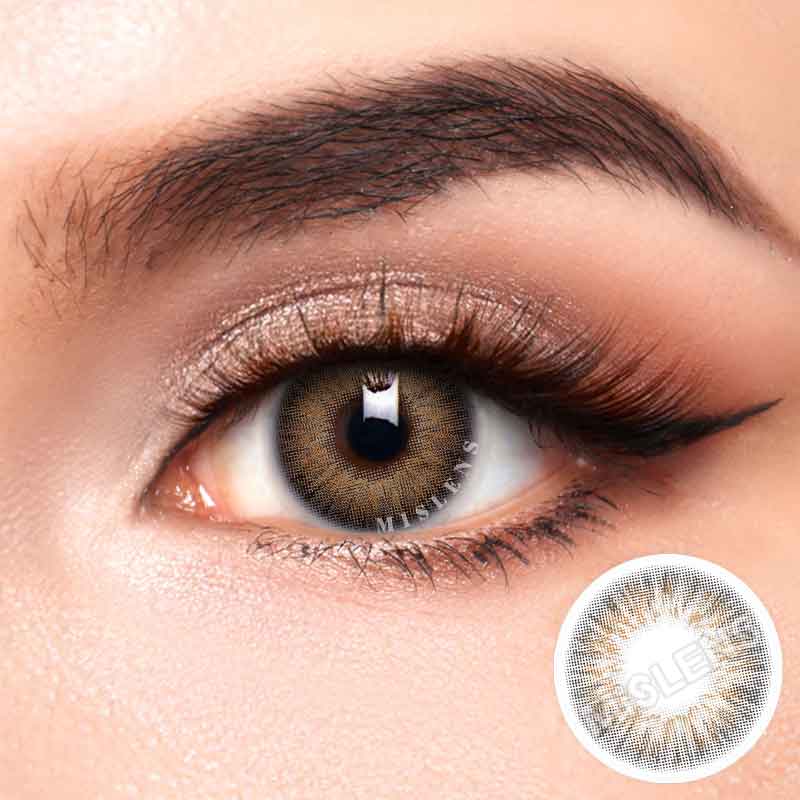 Mislens Rare Iris Brown color contact Lenses for dark brown eyes