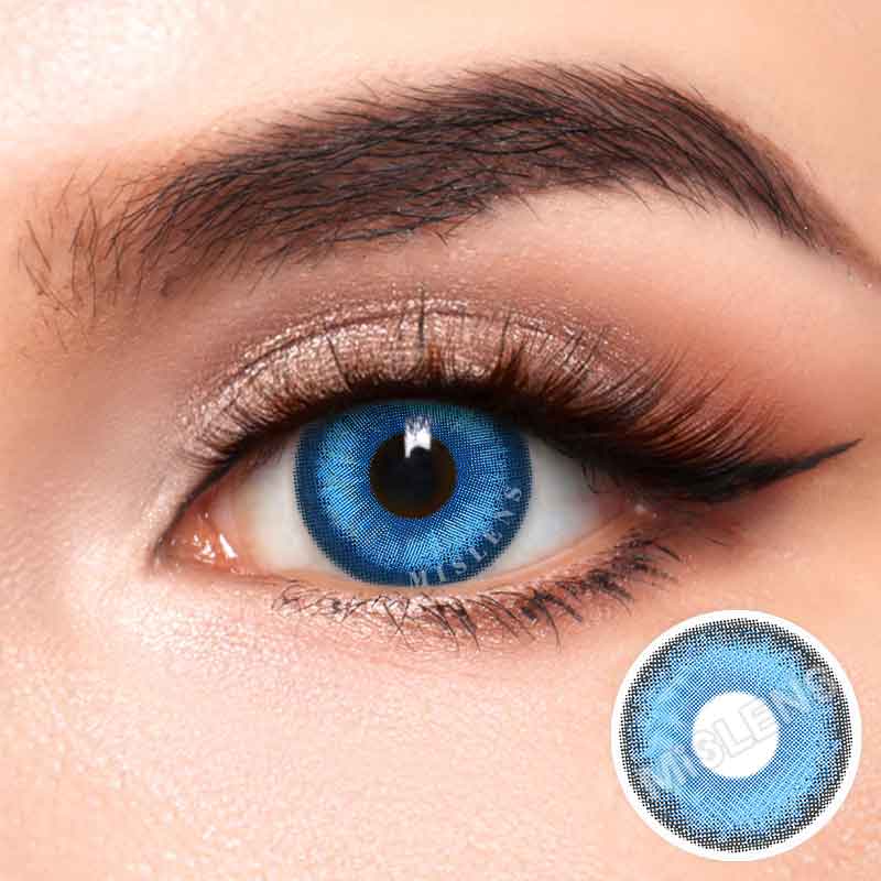 【Clearance】Mislens Blue Portal color contact Lenses for dark brown eyes