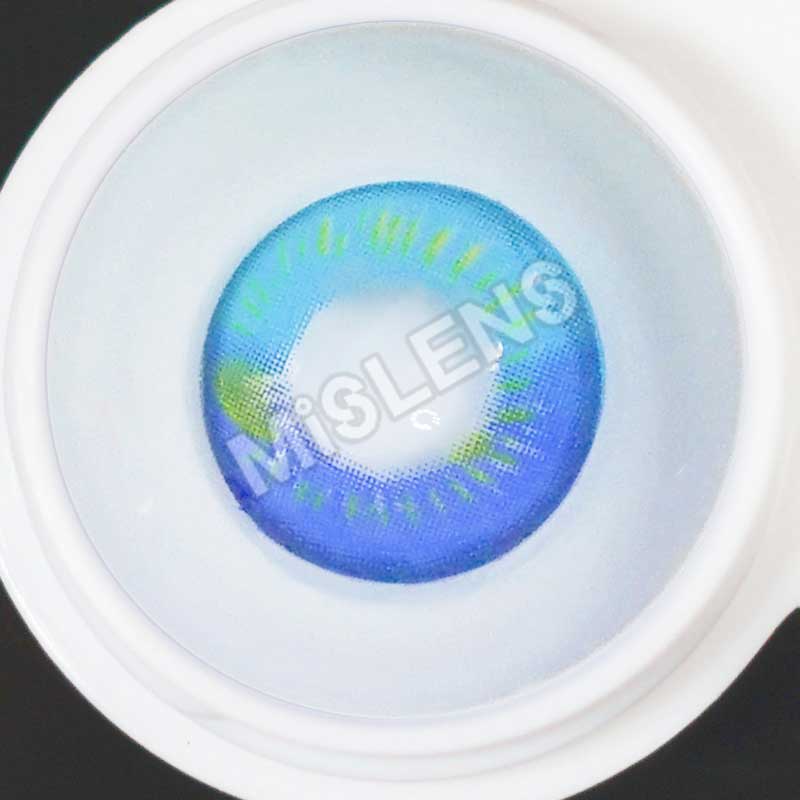 【U.S Warehouse】Mislens Anime Blue Crazy color contact Lenses for dark brown eyes