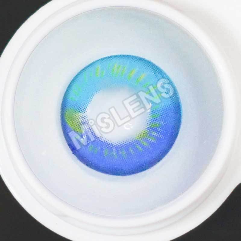 【U.S Warehouse】Mislens Anime Blue Crazy color contact Lenses for dark brown eyes