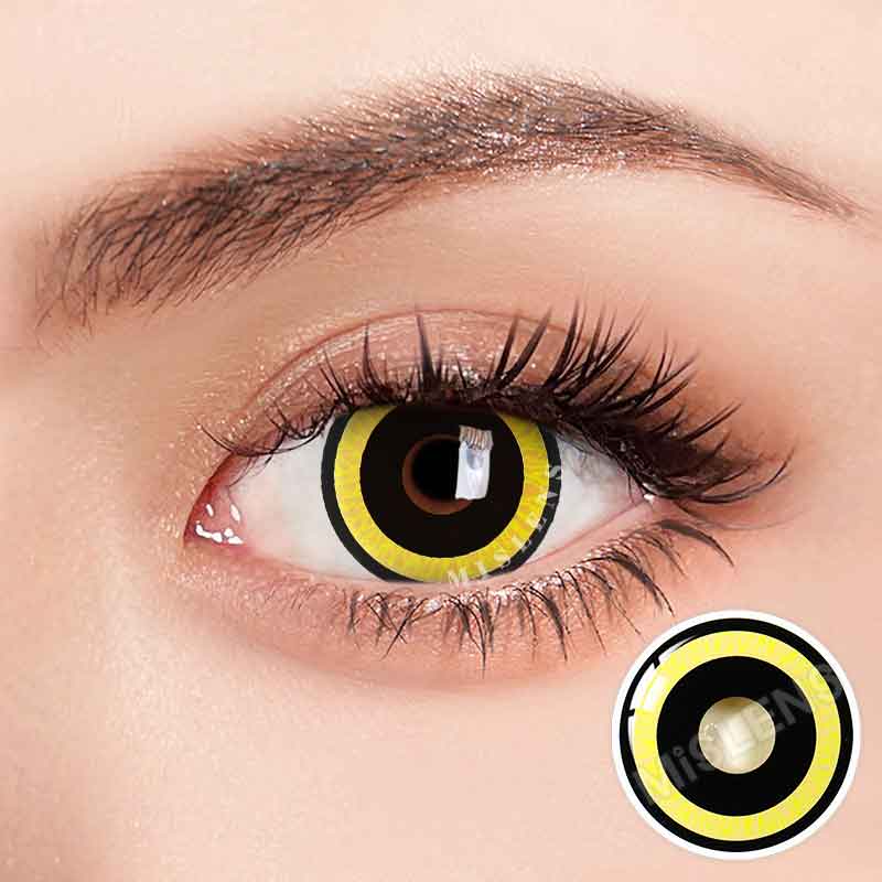 【NEW】Mislens Nebulos Yellow Crazy -Colored contact lenses 