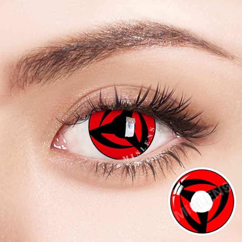 【U.S Warehouse】Mislens Mangekyo Cosplay color contact Lenses for dark brown eyes