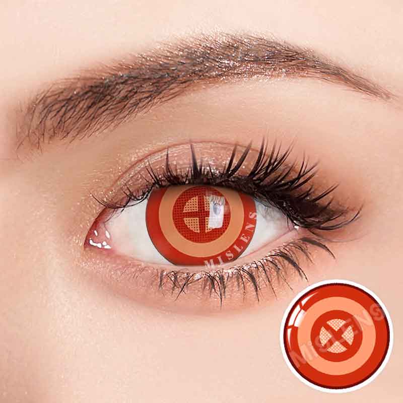 【U.S Warehouse】Mislens Chainsaw Man Power II Crazy color contact Lenses for dark brown eyes